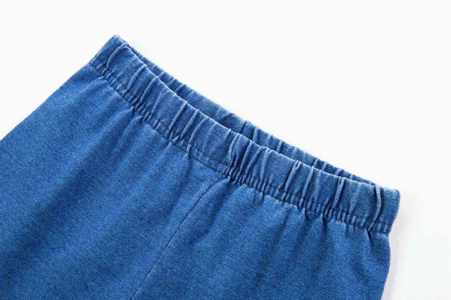 Dívčí riflové legíny Kugo KK9855, modré